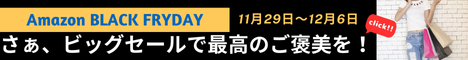 今年がんばったあなたへ、Amazon Black Friday。 いよいよ、今年最後のビッグセール。さぁ、最高のご褒美を。