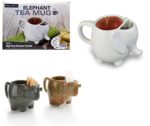 ティーパック受けが付いたアイデア☆ キュートなゾウさんモチーフがかわいい「Elephant Tea Mug」