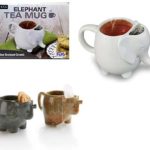 ティーパック受けが付いたアイデア☆ キュートなゾウさんモチーフがかわいい「Elephant Tea Mug」